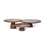 Platter and bowls - Food stand - Walnut - Large - DUTCHDELUXES INTERNATIONAL BV