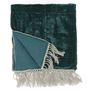 Throw blankets - Silk velvet plaid Fortuna 100x250 cm - EN FIL D'INDIENNE...
