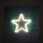 Paintings - Light STAR in neon glass - CAROLINE BAUP