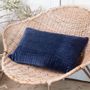 Coussins textile - WAVE Cushion in quilted cotton velvet 30x45 cm - EN FIL D'INDIENNE...