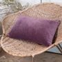 Coussins textile - WAVE Cushion in quilted cotton velvet 30x45 cm - EN FIL D'INDIENNE...