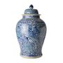 Decorative objects - Blue & White Temple Jar - ASIATIDES
