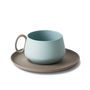 Mugs - TUBE Single Color Tea Cup - ESMA DEREBOY HANDMADE PORCELAIN