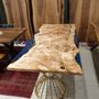 Dining Tables - Blue epoxy maple top - DESIGNTRADE