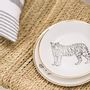 Assiettes de réception  - Large plate - Limoges porcelain - Animals design - LO DE MANUELA