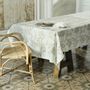 Decorative objects - Embroidery Tablecloth - Pure Washed Linen - Paisley Design - LO DE MANUELA