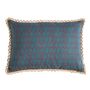 Cushions - Bee Teal green rectangular cushion cover - TRACES OF ME