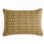 Cushions - Bee Antinque moss rectangular cushion cover - TRACES OF ME