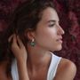 Bijoux - Boucles d'oreilles Turquoise Articulées - ELZA PEREIRA