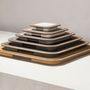 Objets design - LLOYD PLATEAUX EN CUIR ET BOIS - GIOBAGNARA