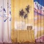 Curtains and window coverings - CAMIONN VERDE PRINTED VELVET CURTAIN - MAISON LEVY
