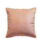Fabric cushions - FLAMINGO ROSE PRINTED VELVET CUSHION - MAISON LEVY