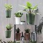 Décorations florales - Pot rond Oasis : pot de plantes auto-arrosage recyclable pour jardin intérieur et extérieur - QUALY DESIGN OFFICIAL