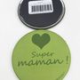 Papeterie - Magnet "Super maman" made in France - LULU CREATION®