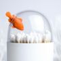 Decorative objects - Clownfish Cotton Bud Holder: Ocean Bathroom Collection Eco-Friendly Materials. - QUALY DESIGN OFFICIAL