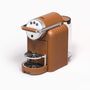 Tea and coffee accessories - LEATHER COVERED COFFEE MACHINES WITH QUILT PATTERN - PIGMENT FRANCE BY GIOBAGNARA