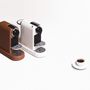 Tea and coffee accessories - LEATHER COVERED COFFEE MACHINES WITH QUILT PATTERN - PIGMENT FRANCE BY GIOBAGNARA