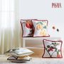 Christmas garlands and baubles - Fruit & Flower - Woven Textile Art Cushion Cover - PASAYA