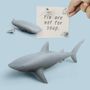 Decorative objects - Shark Fin Magnets: Ocean Stationery Collection: 100% recyclable environmentally friendly materials. - QUALY DESIGN OFFICIAL