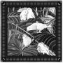 Cadeaux - POCHETTE COSTUME - Théâtre de nuit black and white - 100 % twill de soie imprimé - 30 x 30 cm - ourlet à plat - Maison Fétiche - MAISON FÉTICHE