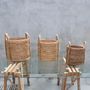 Decorative objects - Solid Dried Hyacinth Wicker Laundry Basket - Set of 3 - NYAMAN GALLERY BALI