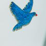 Other wall decoration - Blue Sequin Dove - TIENDA ESQUIPULAS