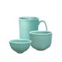 Ceramic - Bowls & Mugs Teal Feather & Matte Celadon  - ZAOZAM