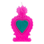 Decorative objects - Candle Milagro Heart pink, blue & red - KITSCH KITCHEN