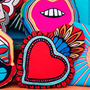 Cushions - Cushion Milagro Heart embroidered - KITSCH KITCHEN