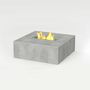 Dining Tables - TABULA QUADRA IGNIS Concrete Lounge Table with or without Ethanol Fireplace - CO33 EXKLUSIVE BETONMÖBEL