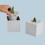 Décorations florales - Pixel Pot : pot de plantes auto-arrosage en plastique recyclé pour jardin intérieur et extérieur Équipement de bureau conteneur - QUALY DESIGN OFFICIAL