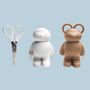 Stationery - Teddy Scissors+Clips Holder: Stationery in Garden Collection Cute Office Equipment - QUALY DESIGN OFFICIAL