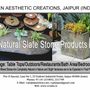 Garden accessories - Natural Slate Stone Tabletop Planters - VEN AESTHETIC CREATIONS