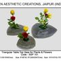 Garden accessories - Natural Slate Stone Tabletop Planters - VEN AESTHETIC CREATIONS