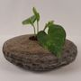 Garden accessories - Natural Slate Stone Tabletop Planter - VEN AESTHETIC CREATIONS
