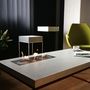 Coffee tables - TABULA CUBICOLO IGNIS Concrete Table with steel frame with or without fireplace - CO33 EXKLUSIVE BETONMÖBEL