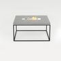 Coffee tables - TABULA CUBICOLO IGNIS Concrete Table with steel frame with or without fireplace - CO33 EXKLUSIVE BETONMÖBEL