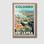 Poster - Vintage Art Print Sri Lanka "Ceylon's Atmosphere" - Retro Poster Collection Sri Lanka - MY RETRO POSTER