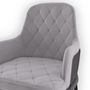 Lawn chairs - CHARLA GREY  DINING CHAIR - LUXXU