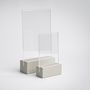 Other office supplies - Concrete Table Display/Menu Holder/Flyer Display with or without Acrylic Glass - CO33 EXKLUSIVE BETONMÖBEL