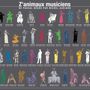 Sculptures, statuettes et miniatures - Sculpture Les Z'Animaux Musiciens - petits modèles - MICHEL AUDIARD