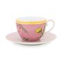 Mugs - Pair of tea cup La Majorelle Rose 280ml - PIP STUDIO