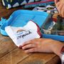 Serviettes - COTTON NAPKINS DAYS OF THE WEEK IN FRENCH & ITALIAN - YUMBOX