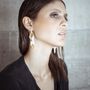 Bijoux - Chains boucles d'oreilles 4 maillons - CHRISTINE'S - HANDMADE DESIGNERS ACCESSORIES