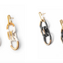 Bijoux - Chains boucles d'oreilles 4 maillons - CHRISTINE'S - HANDMADE DESIGNERS ACCESSORIES