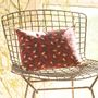 Fabric cushions - ART DECO cushion in printed velvet, - EN FIL D'INDIENNE...