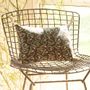 Fabric cushions - ART DECO cushion in printed velvet, - EN FIL D'INDIENNE...