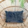 Coussins textile - GOA cushion in printed velvet, - EN FIL D'INDIENNE...