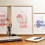 Affiches - Tirage d'Art Ris de tout ton Coeur - L'ATELIER LETTERPRESS