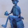 Sculptures, statuettes and miniatures - Bronze Pinocchio sculpture - MICHEL AUDIARD